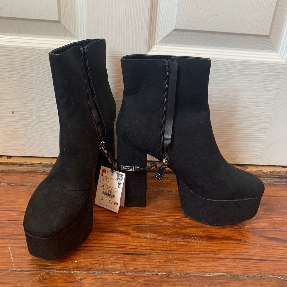NWT OBO Zara platform boots